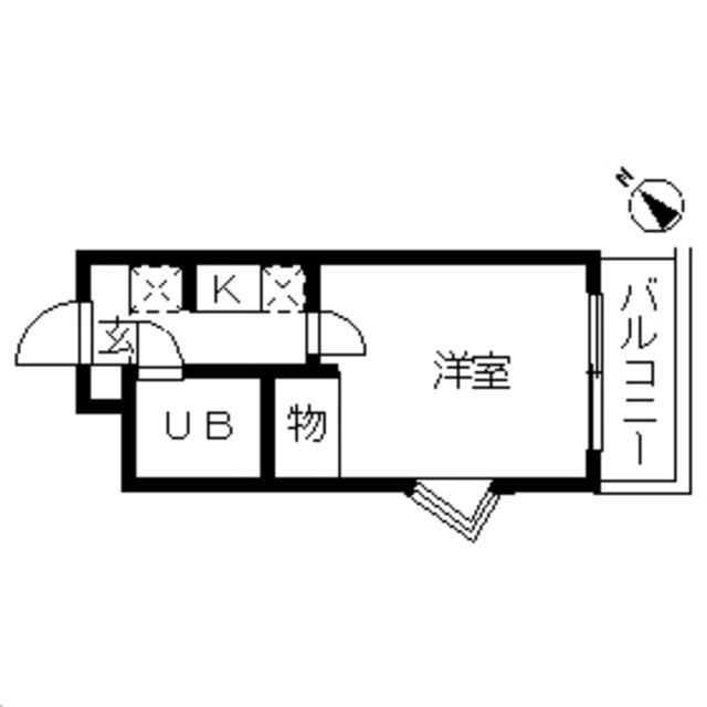大和市上草柳３丁目の賃貸マンションの間取り