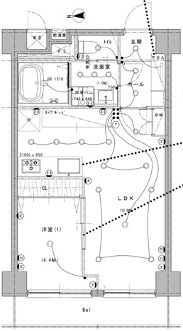 ベルエア新高円寺の間取り