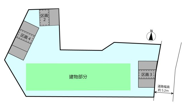 善積ハイツの区画図|【区画３】屋外平面駐車場