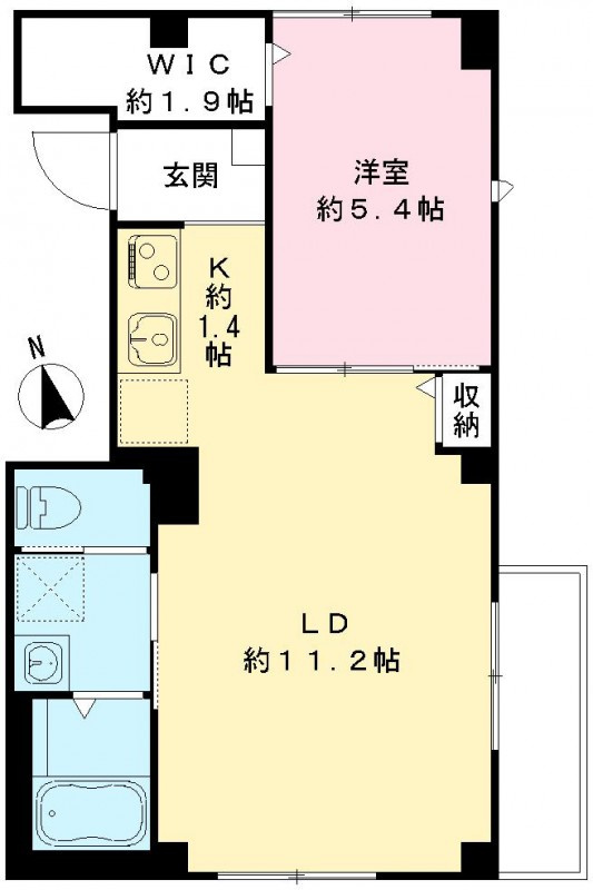 ラルゴ　アミーチェの間取り