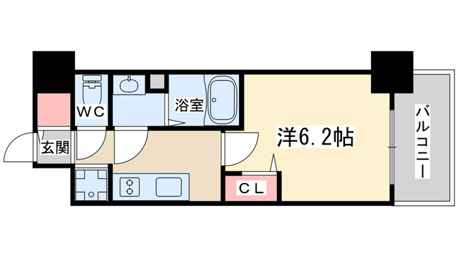 【間取り】 | プレサンス堺筋本町ディスティニー