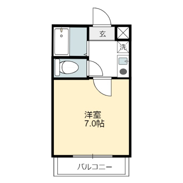 四街道市鹿渡のアパートの間取り
