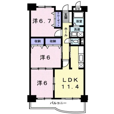 【間取り】 | ＢｒｉｇｈｔＨｉｌｌｓ　Ｈ＆Ｋ