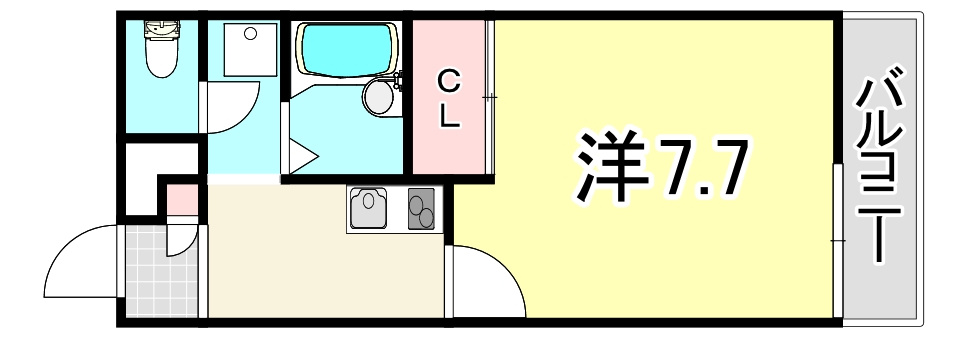 レオパレスタークの間取り