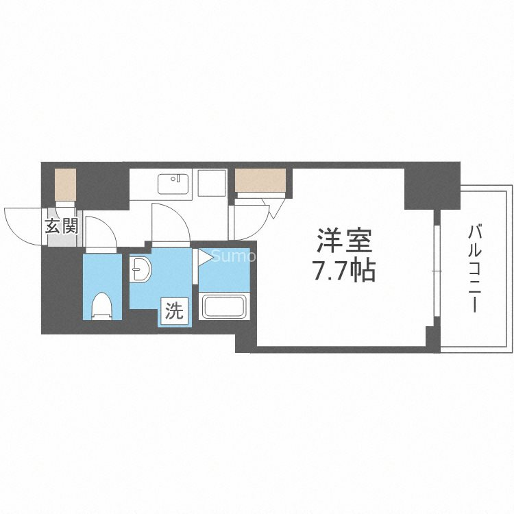 エグゼ堺筋本町の間取り