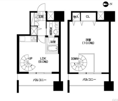 アーバネックス北堀江の間取り