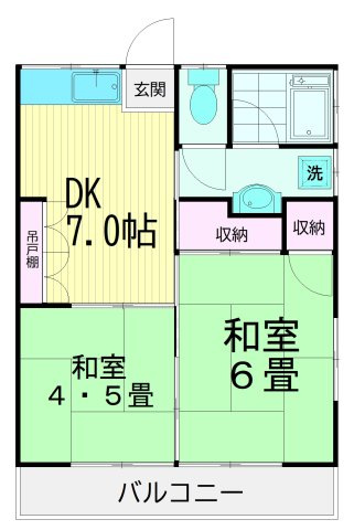 中島ハイツの間取り