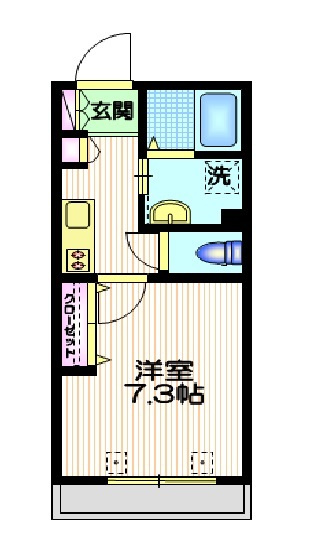 メゾンベール　ＫＴ　戸越の間取り