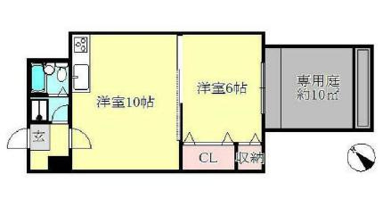 朝日プラザ長田南の間取り