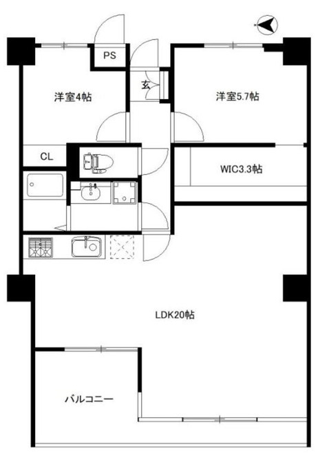 ベルトゥリー若草ANNEXの間取り