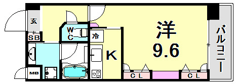 KAISEI新神戸第2WESTの間取り