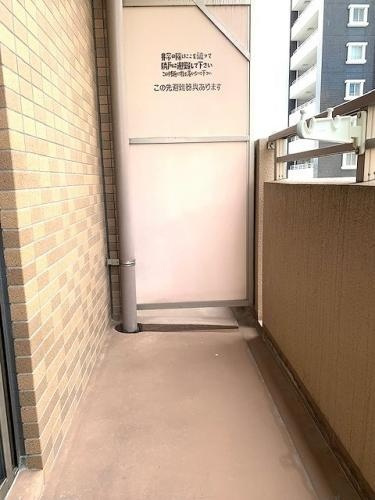ソシア博多のバルコニー