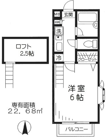 【間取り】 | パークフロント北綾瀬Ａ　15644