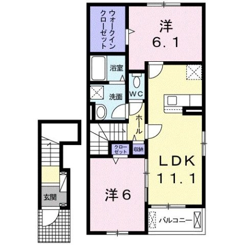 【間取り】 | アリア　Ⅰ