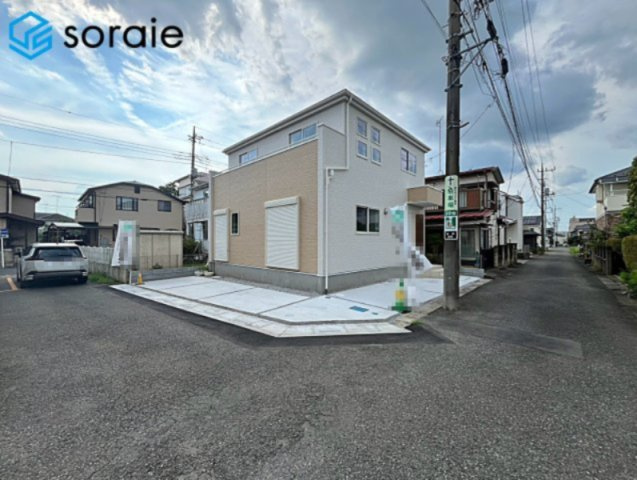 狭山市水野36期　新築戸建　グラファーレの前面道路含む現地写真|2026.8.20撮影