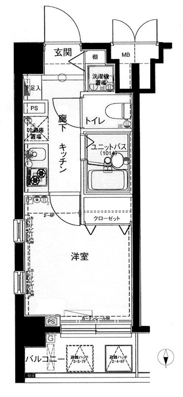 メインステージ恵比寿東の間取り