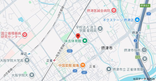 グリーンハイツ正雀の地図