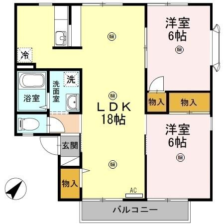 【間取り】 | セジュールワイズ A棟