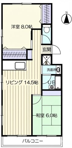 【間取り】 | 第１０ユーセーハイツ大宮公園