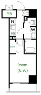 【間取り】 | エクアス錦糸町 | 間取りです。