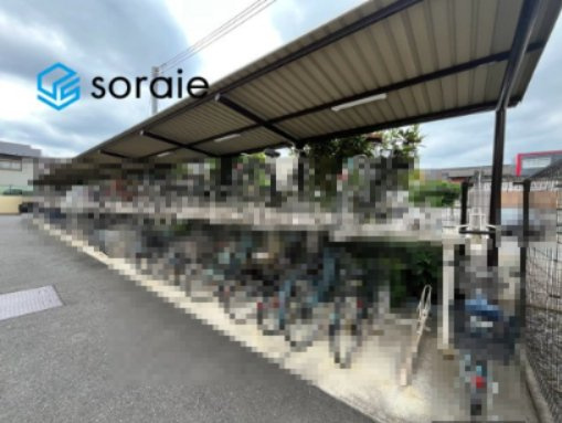 ブランシエラ彩の森公園　中古マンション　6階の駐輪場|8/31撮影