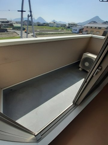 レイクサイドパレスＡのバルコニー
