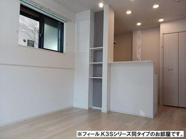 町田市三輪町のアパートの居間・リビング|施工会社パース
