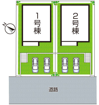 神戸市垂水区南多聞台　第1期　新築一戸建ての区画図|全2区画