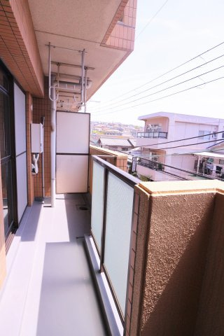 ドムールコスモス福田のバルコニー
