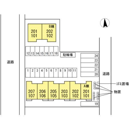 シュプール　Ａの区画図