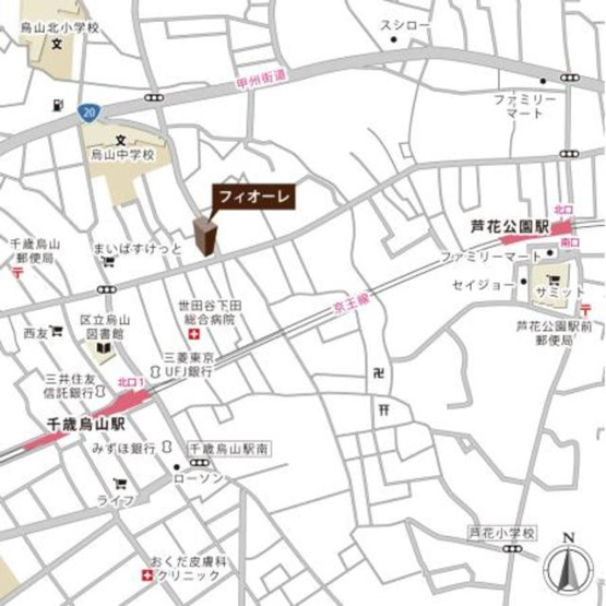 【地図】 | フィオーレ-南烏山4丁目-