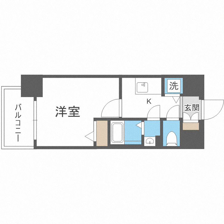 エスリードレジデンス大阪福島の間取り