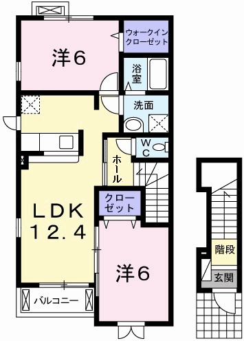 ラフレシールⅡの間取り