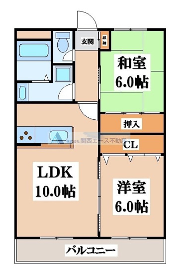 【間取り】 | ツカサロイヤルハイツ瓢箪山