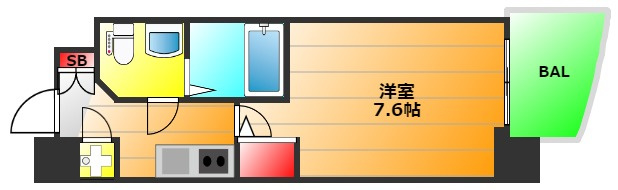 セレニテ堺筋本町リアンの間取り|現状有姿