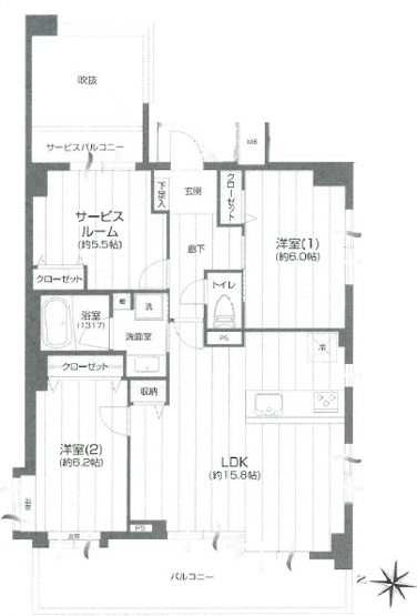 【間取り】 | コンファーレ戸田公園