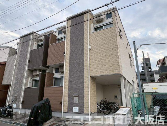 大阪市東住吉区今川４丁目のアパートの外観