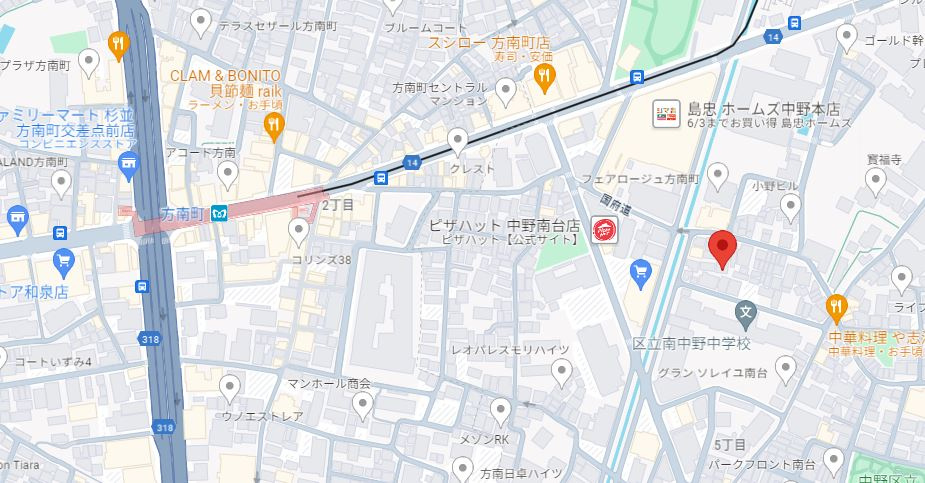 STハイムの地図
