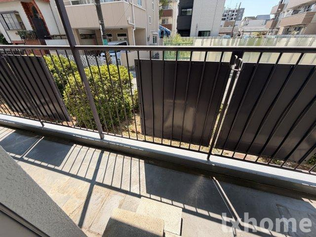 グリーンハイツ　正雀のバルコニー