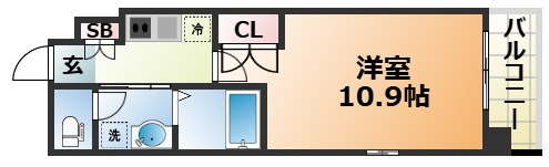 エスライズ新神戸の間取り