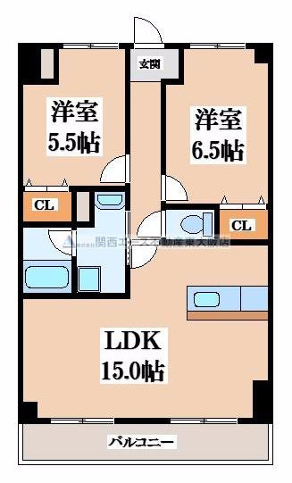 【間取り】 | グランドール福川Ⅱ