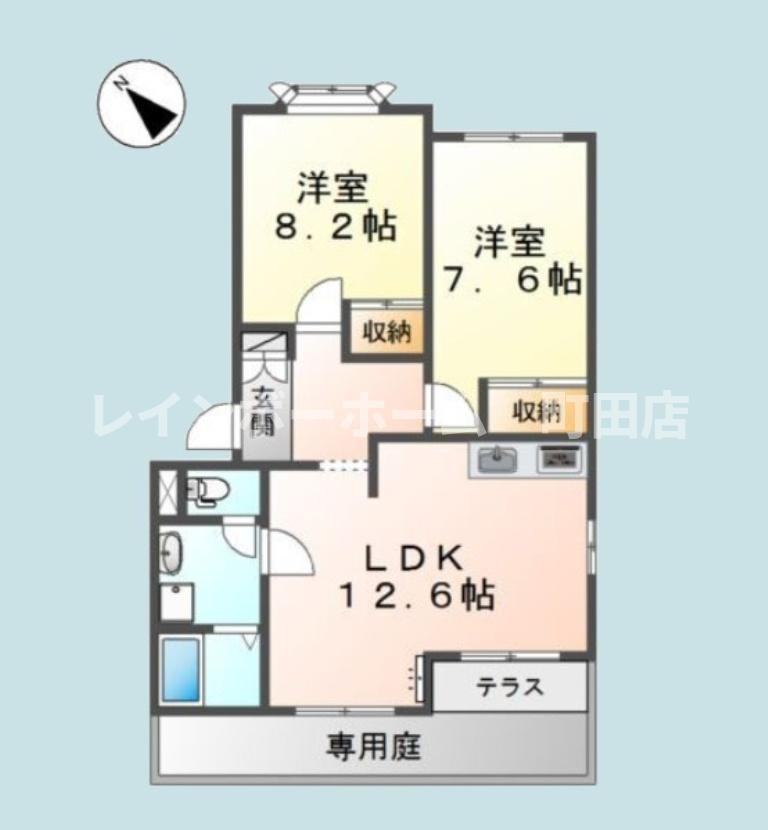 フォートヴィラ2※初期費用分割後払いサービス利用可能物件の間取り