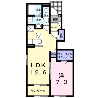 【間取り】 | エスポワール　Ⅱ