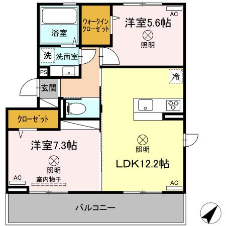 GLANZ.KⅡの間取り