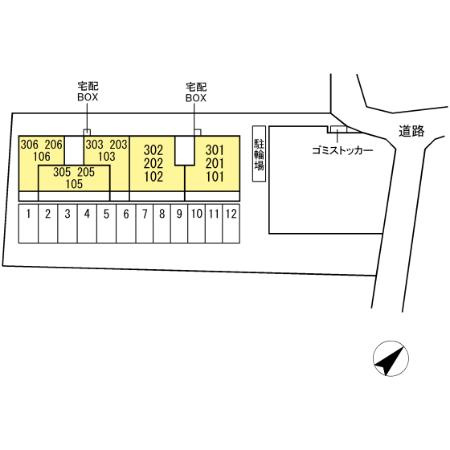 GLANZ.KⅡの区画図