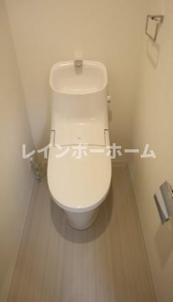 船橋市本町４丁目の賃貸マンションのトイレ|※同施工別物件参考写真。