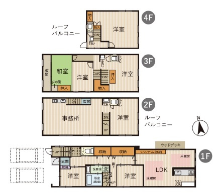 大阪市城東区中央3丁目の間取り