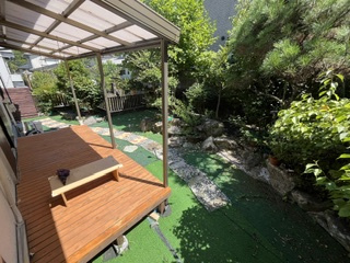 南青葉台一戸建ての庭