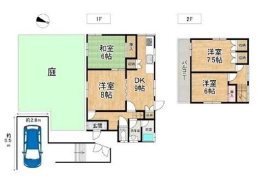南青葉台一戸建ての間取り