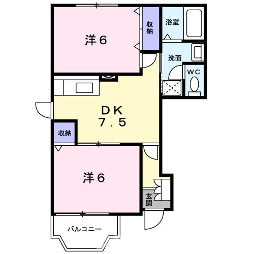 ガーデンハイツⅡ　Ｂの間取り